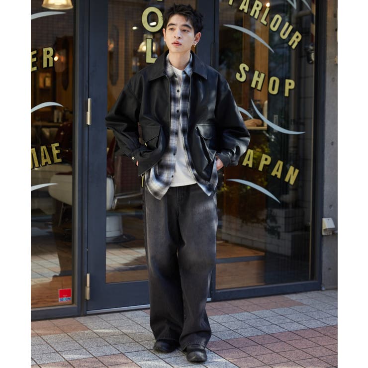 商品画像：WEGO ブルゾン アウター WEGO/「25年春夏新作」PUダブルZIP 2