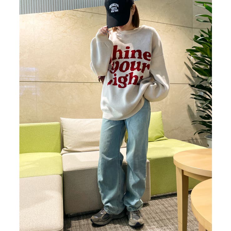グラフィックBIGニットプルオーバー | WEGO【WOMEN】 | 詳細画像6 
