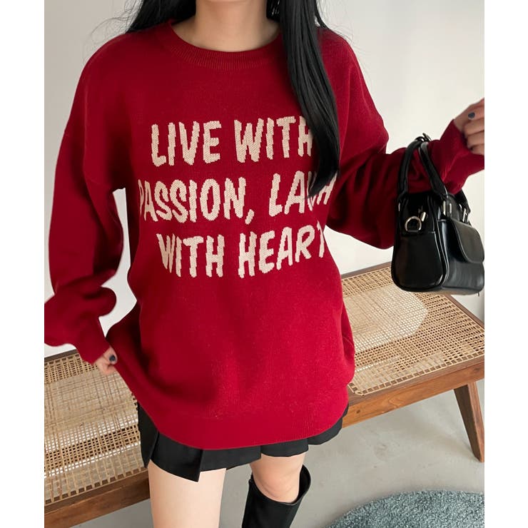 グラフィックBIGニットプルオーバー | WEGO【WOMEN】 | 詳細画像17 