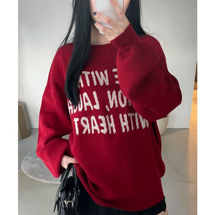 グラフィックBIGニットプルオーバー | WEGO【WOMEN】 | 詳細画像18 