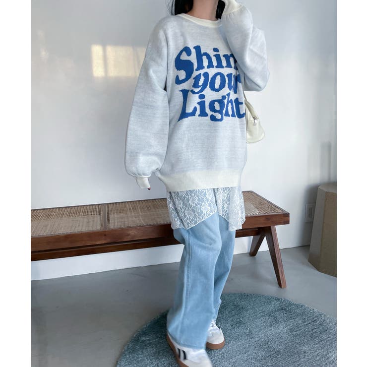 グラフィックBIGニットプルオーバー | WEGO【WOMEN】 | 詳細画像23 