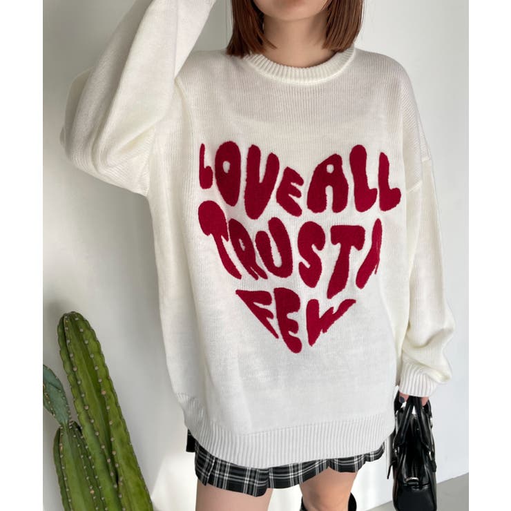 グラフィックBIGニットプルオーバー | WEGO【WOMEN】 | 詳細画像24 