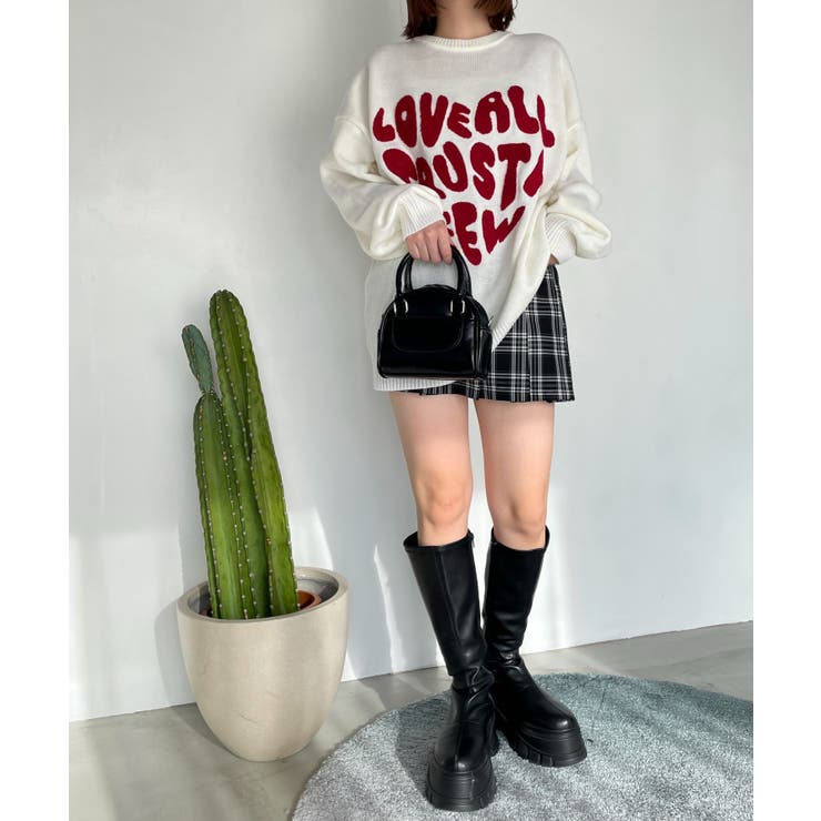 グラフィックBIGニットプルオーバー | WEGO【WOMEN】 | 詳細画像26 