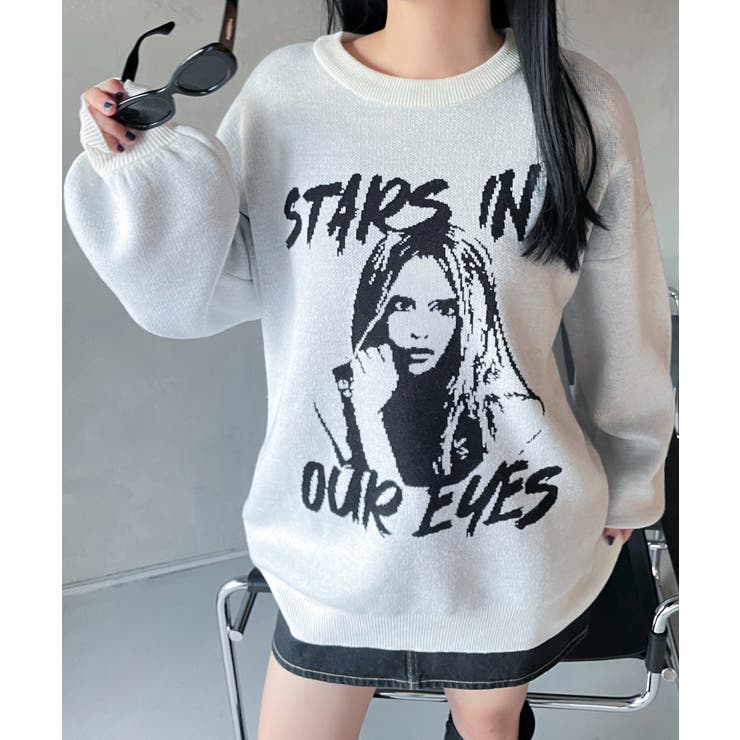 グラフィックBIGニットプルオーバー | WEGO【WOMEN】 | 詳細画像28 