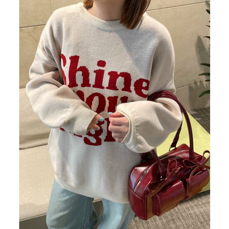 グラフィックBIGニットプルオーバー | WEGO【WOMEN】 | 詳細画像30 