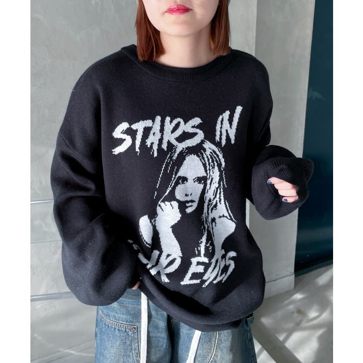 グラフィックBIGニットプルオーバー | WEGO【WOMEN】 | 詳細画像33 