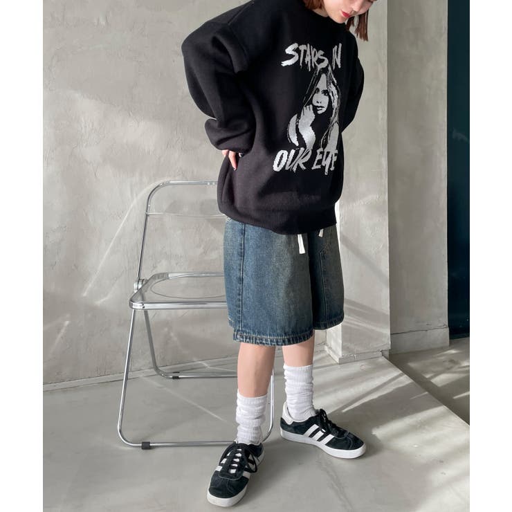 グラフィックBIGニットプルオーバー | WEGO【WOMEN】 | 詳細画像35 