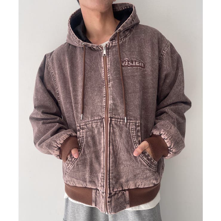 VISIONフードデニムブルゾン | WEGO【MEN】 | 詳細画像4 