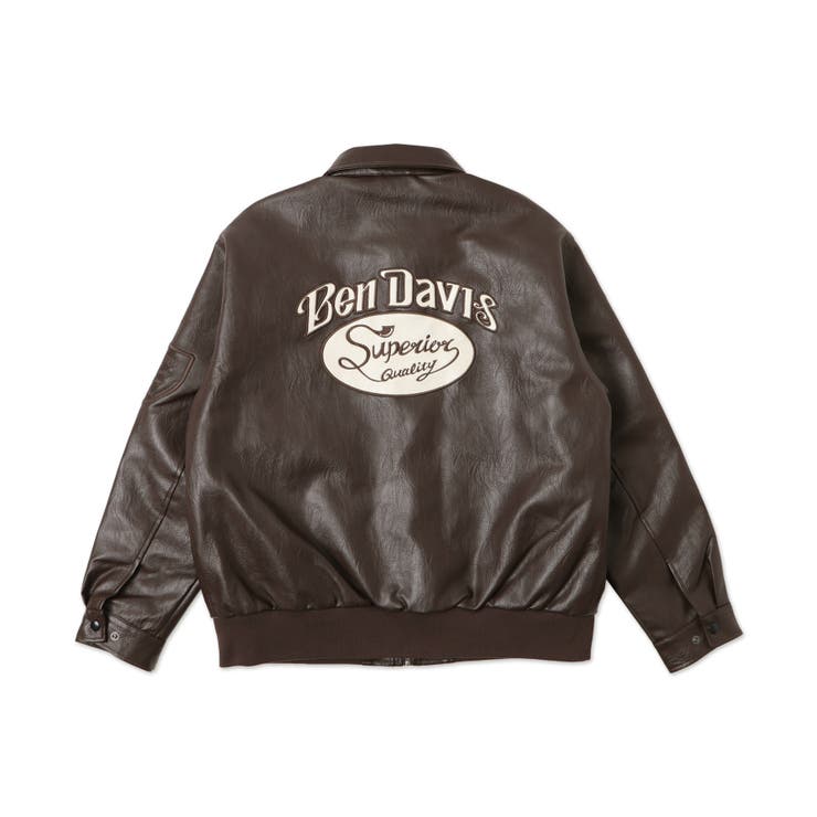 BENDAVISグラフィックレザージャケット | WEGO【MEN】 | 詳細画像9 