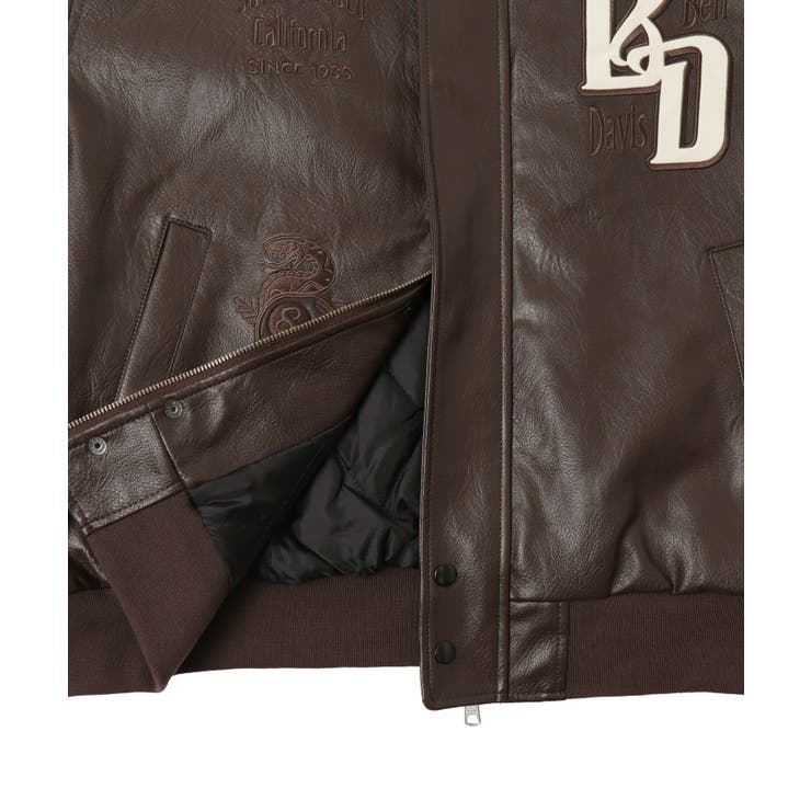 BENDAVISグラフィックレザージャケット | WEGO【MEN】 | 詳細画像13 