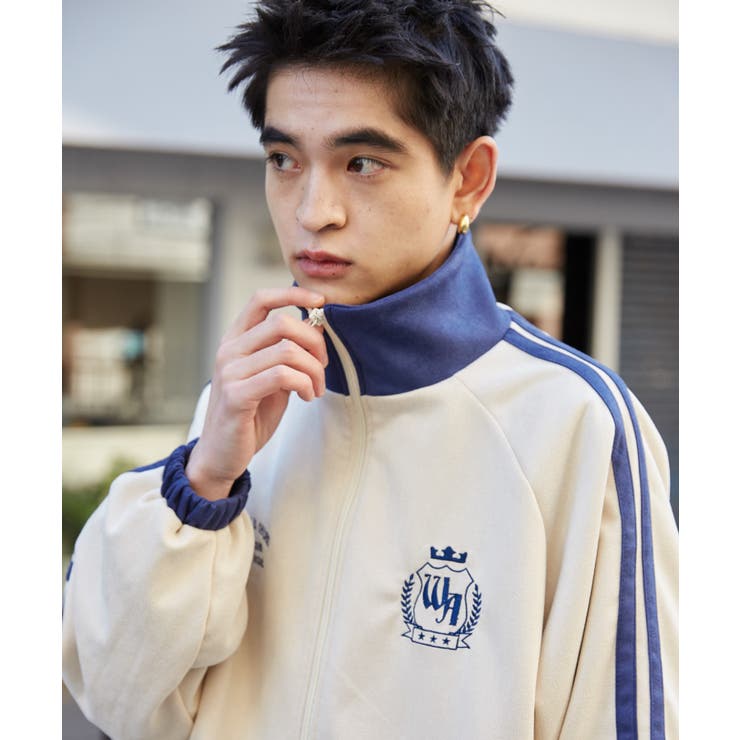 フェイクスウェードライントラックジャケット | WEGO【MEN】 | 詳細画像1 