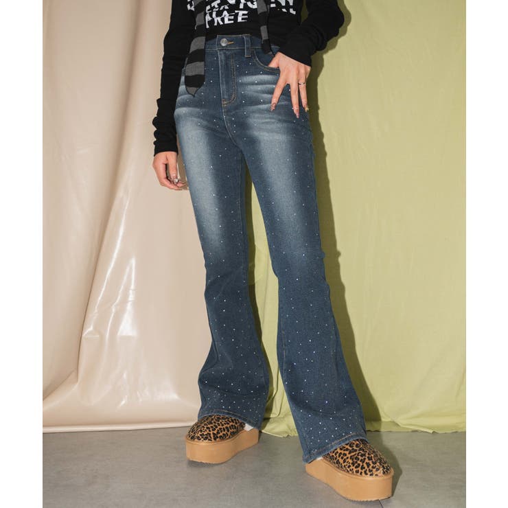 スターポケットラインストーンデニム[品番：WG010093227]｜WEGO【WOMEN 