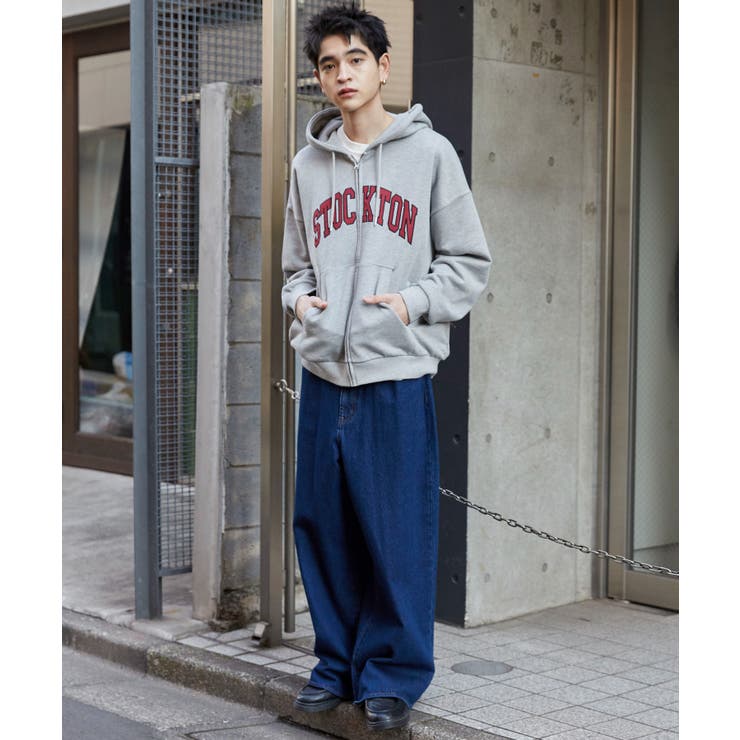 ワッペンロゴZIPパーカー[品番：WG010093241]｜WEGO【MEN】（ウィゴー