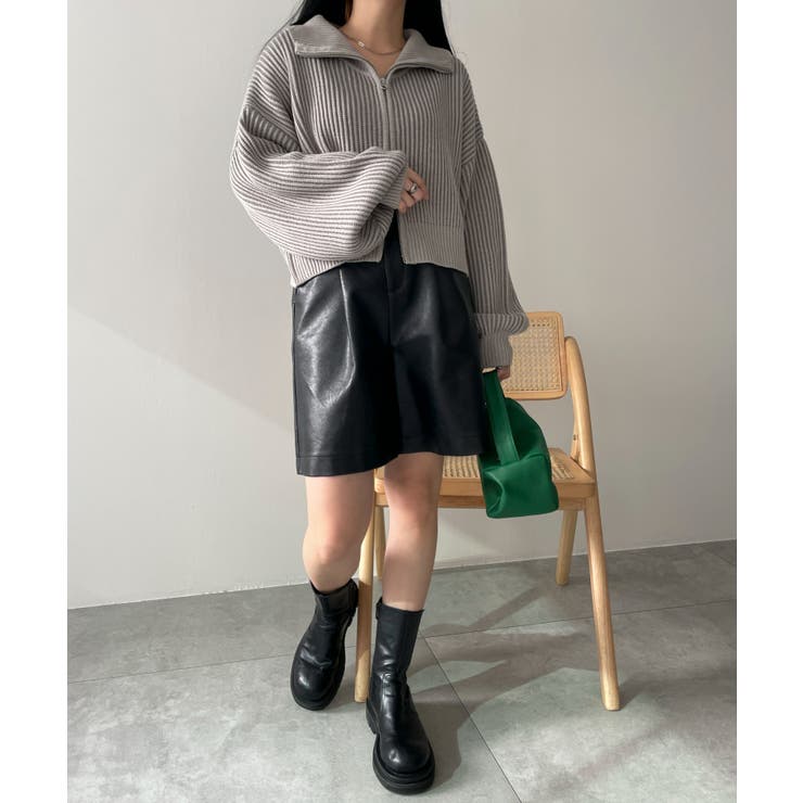 ダブルジップショートニットブルゾン | WEGO【WOMEN】 | 詳細画像17 