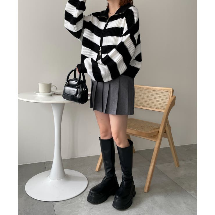 ダブルジップショートニットブルゾン | WEGO【WOMEN】 | 詳細画像23 