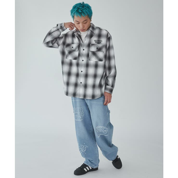 イージーペインターグラフィックデニムパンツ | WEGO【MEN】 | 詳細画像2 