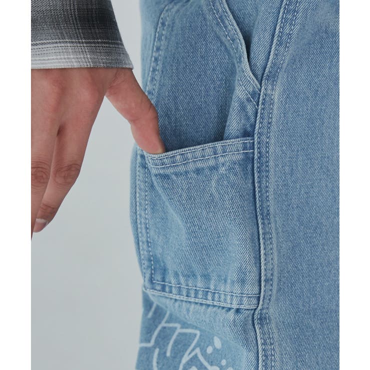 イージーペインターグラフィックデニムパンツ | WEGO【MEN】 | 詳細画像6 