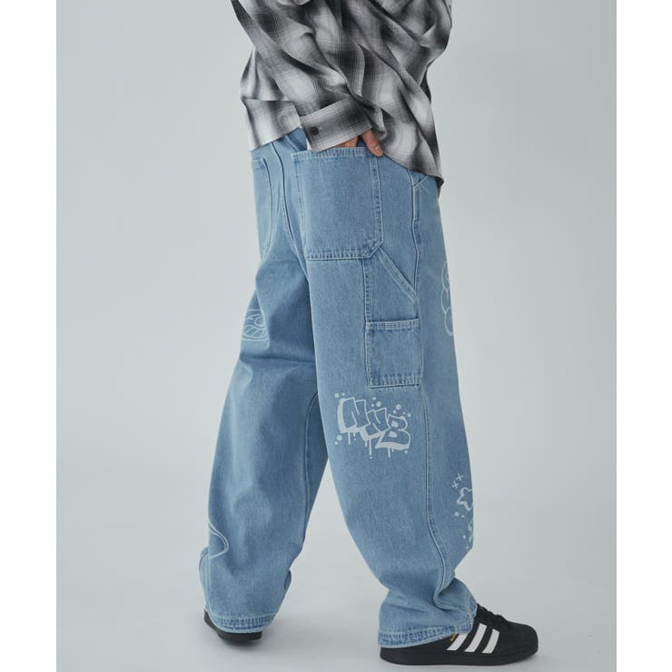 イージーペインターグラフィックデニムパンツ | WEGO【MEN】 | 詳細画像10 