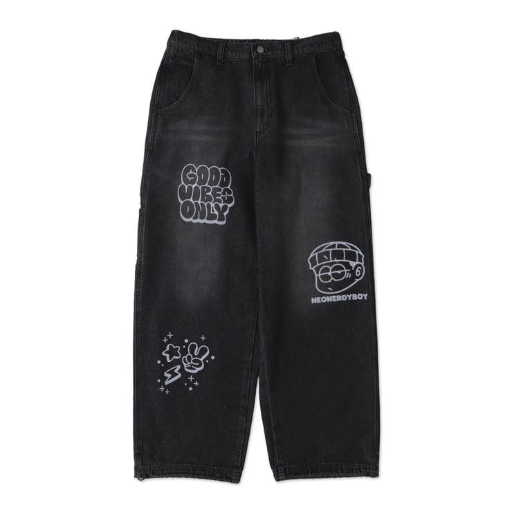 イージーペインターグラフィックデニムパンツ | WEGO【MEN】 | 詳細画像21 