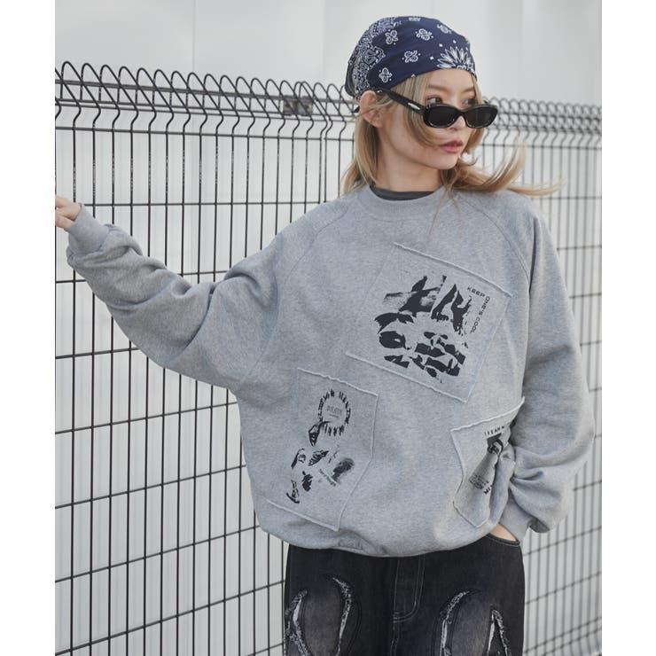 フォトペーストグラフィックプルオーバー | WEGO【MEN】 | 詳細画像1 