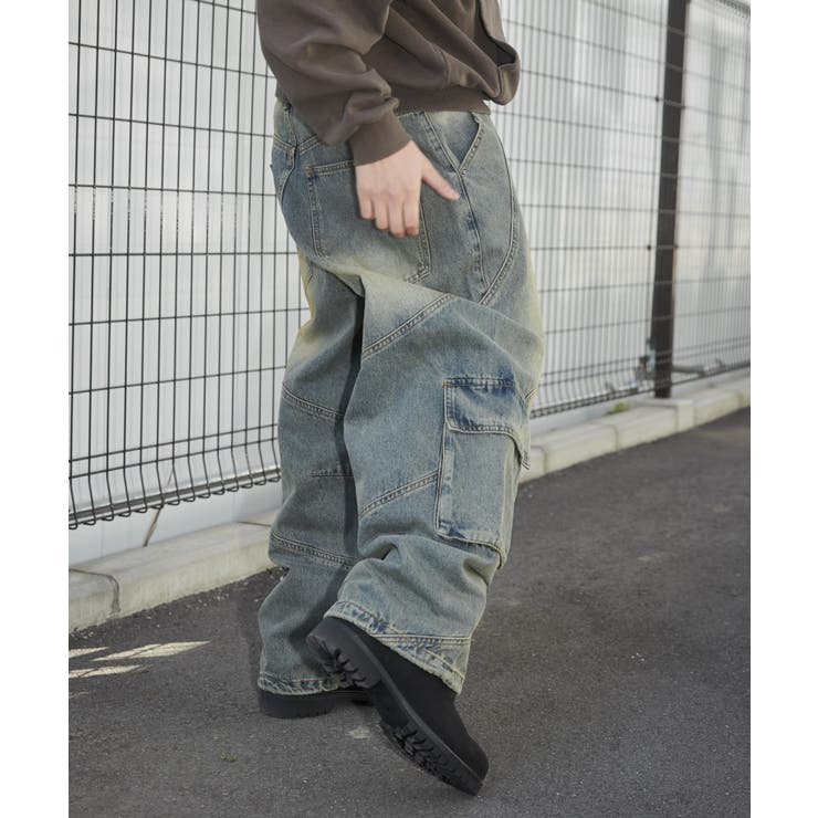 スウィッチングデニムカーゴパンツ[品番：WG010093283]｜WEGO