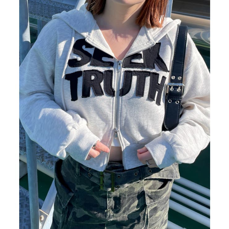 ロゴZIPショートパーカー | WEGO【WOMEN】 | 詳細画像14 