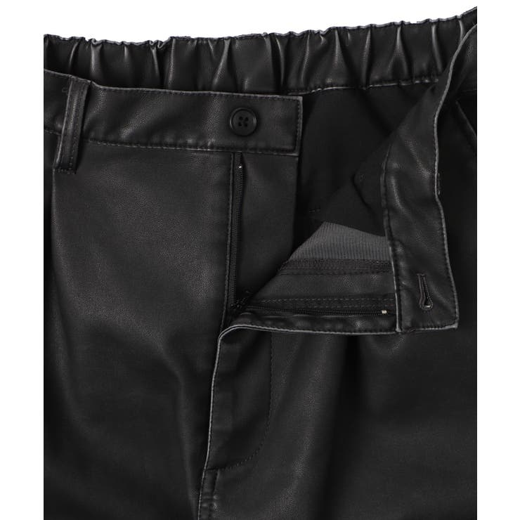 PUタックワイドトラウザー[品番：WG010093302]｜WEGO【MEN