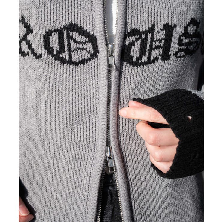 クロスダメージニットBIGブルゾン | WEGO【WOMEN】 | 詳細画像7 