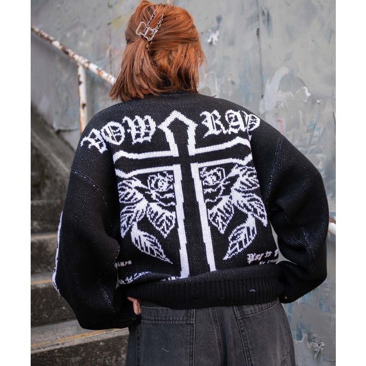 クロスダメージニットBIGブルゾン | WEGO【WOMEN】 | 詳細画像11 