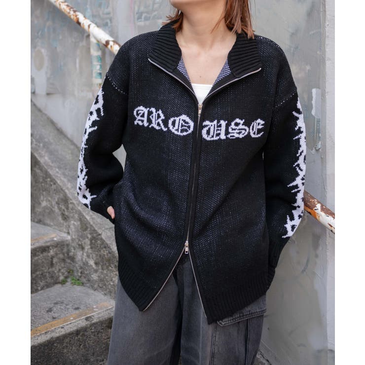 クロスダメージニットBIGブルゾン | WEGO【WOMEN】 | 詳細画像14 