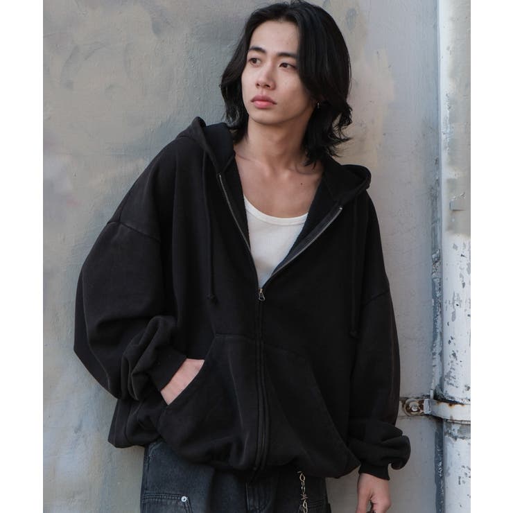 ケミカルウォッシュバルーンZIPパーカー[品番：WG010093343