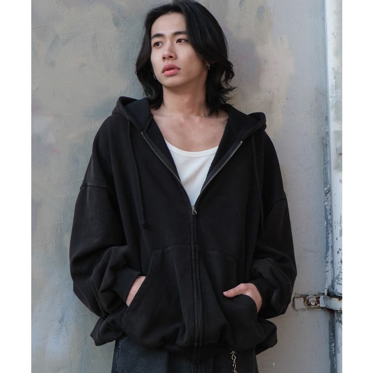 ケミカルウォッシュバルーンZIPパーカー[品番：WG010093343