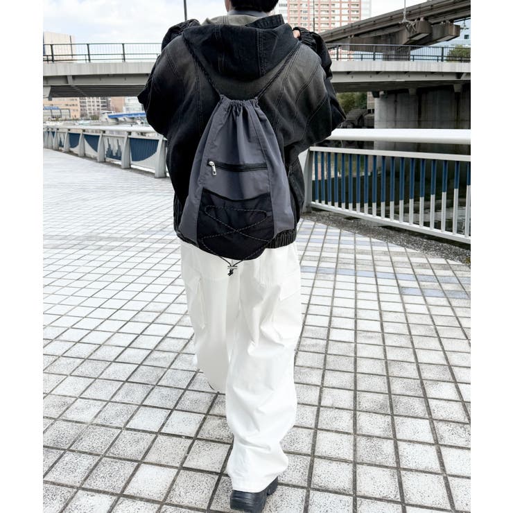 コードデザインナップサック | WEGO【MEN】 | 詳細画像13 