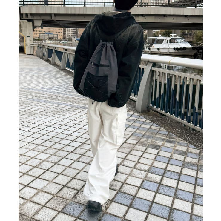 コードデザインナップサック | WEGO【MEN】 | 詳細画像14 