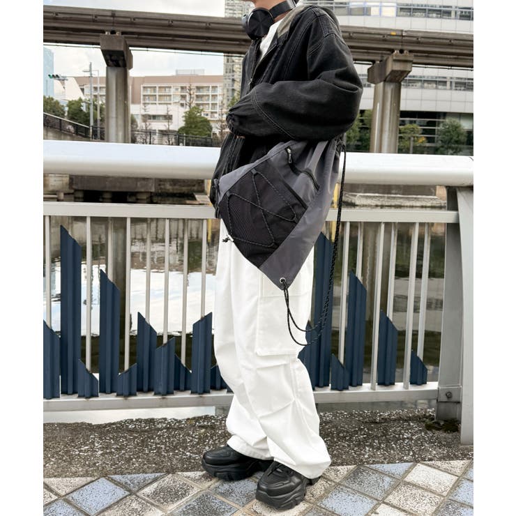 コードデザインナップサック | WEGO【MEN】 | 詳細画像15 