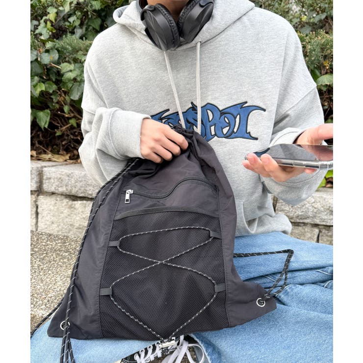 コードデザインナップサック | WEGO【MEN】 | 詳細画像17 