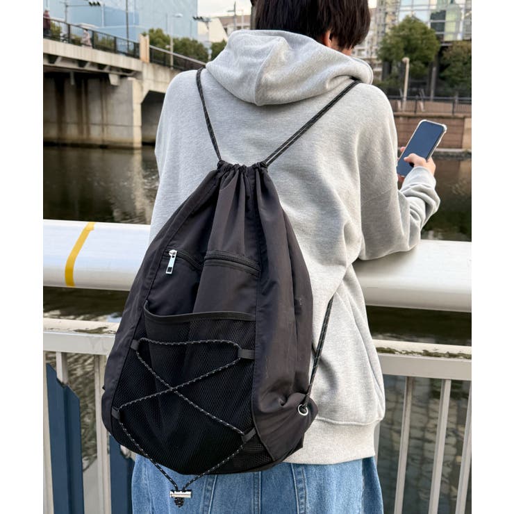 コードデザインナップサック | WEGO【MEN】 | 詳細画像21 