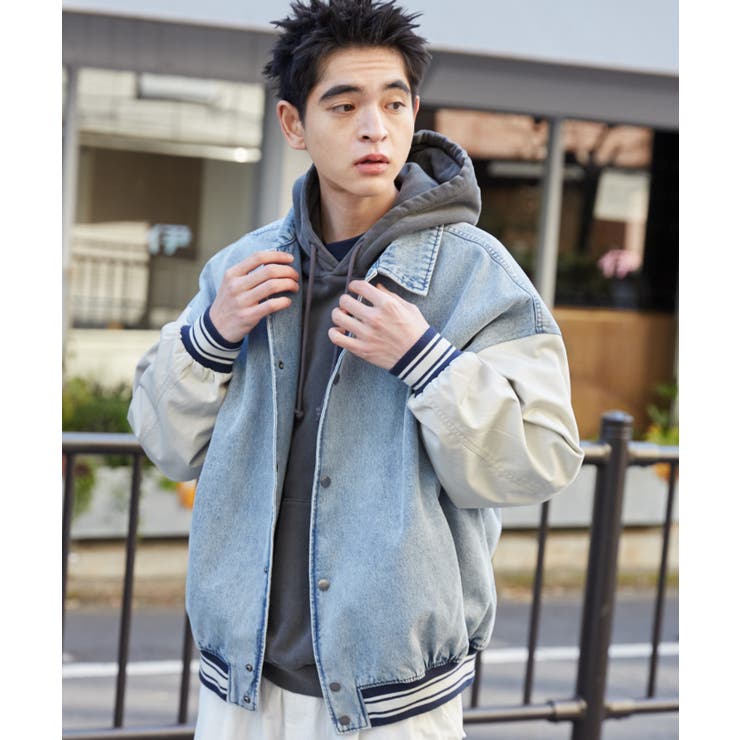 デニムスタジャン[品番：WG010093389]｜WEGO【MEN】（ウィゴー）のメンズファッション通販｜SHOPLIST（ショップリスト）
