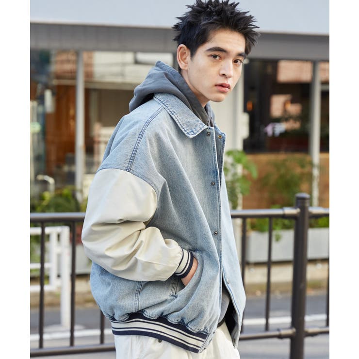 デニムスタジャン[品番：WG010093389]｜WEGO【MEN】（ウィゴー