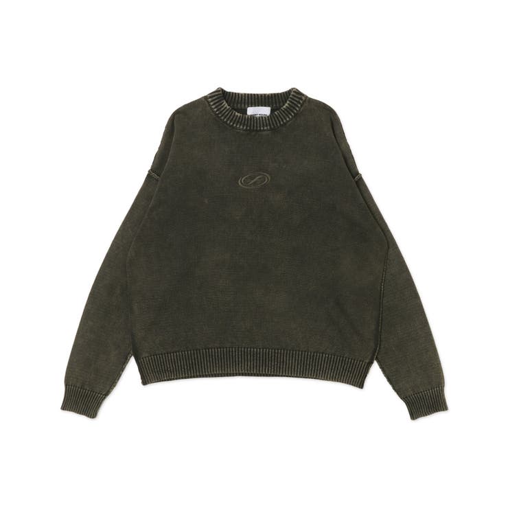 ピグメントロゴニットプルオーバー | WEGO【MEN】 | 詳細画像1 