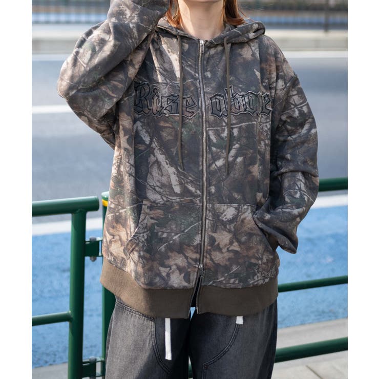 リアルツリーカモフラBIGZIPパーカー | WEGO【WOMEN】 | 詳細画像10 