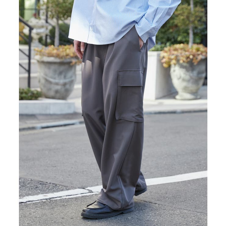 ビッグ割引 イージーワイドカーゴスラックス[品番：WG010093399]｜WEGO【MEN パンツ