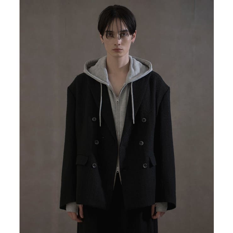 ツイードダブルテーラードジャケット | WEGO【MEN】 | 詳細画像1 