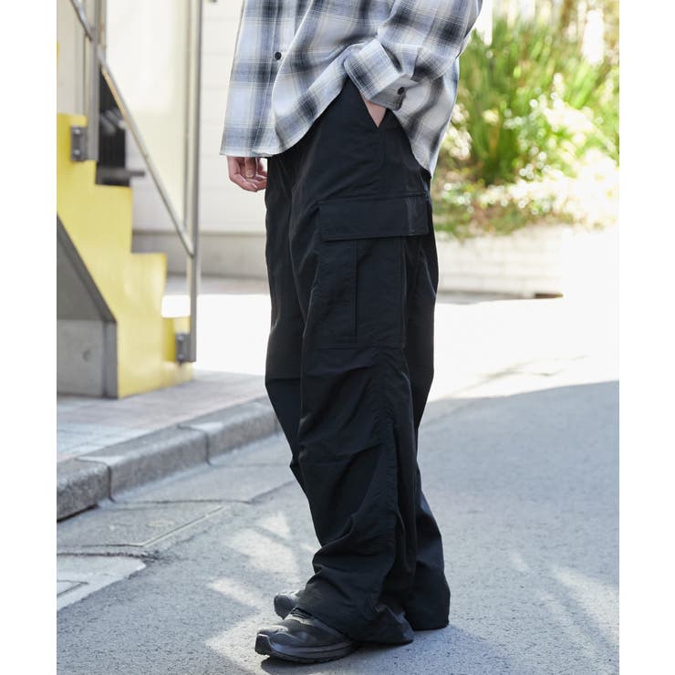 ナイロンイージーカーゴパンツ[品番：WG010093409]｜WEGO【MEN