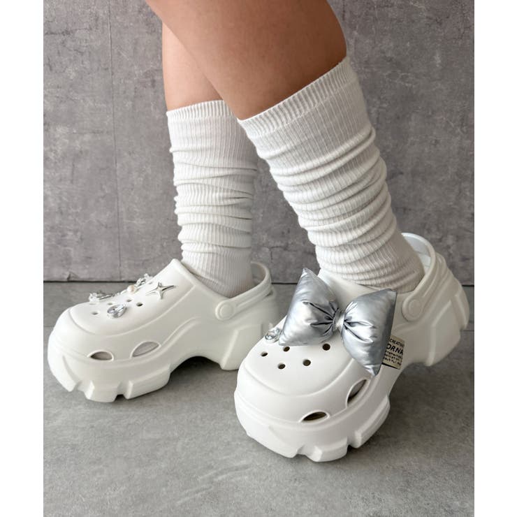 パーツ付き厚底ラバーサンダル | WEGO【WOMEN】 | 詳細画像1 
