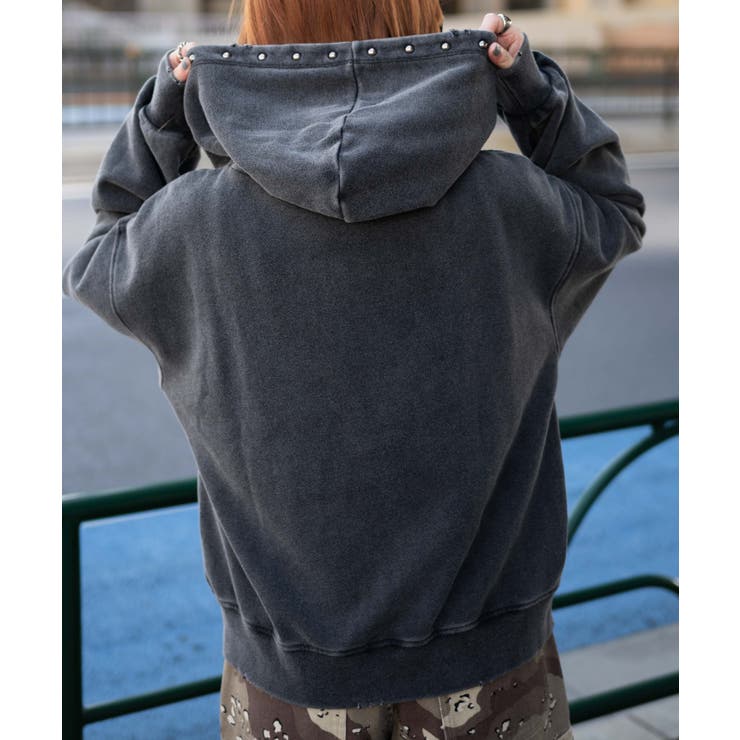 ヴィンテージライクスタッズジップパーカー[品番：WG010093422]｜WEGO【WOMEN】（ウィゴー）のレディース ファッション通販｜SHOPLIST（ショップリスト）