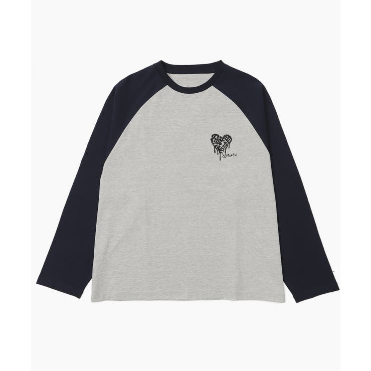 ラグランハートグラフィックT(LS)[品番：WG010093435]｜WEGO【MEN