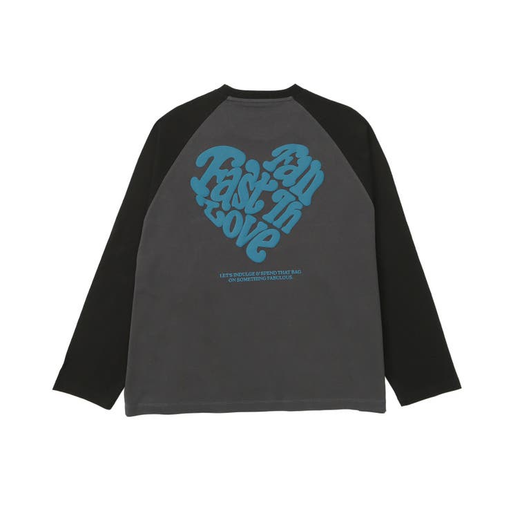 ラグランハートグラフィックT(LS)[品番：WG010093435]｜WEGO【MEN