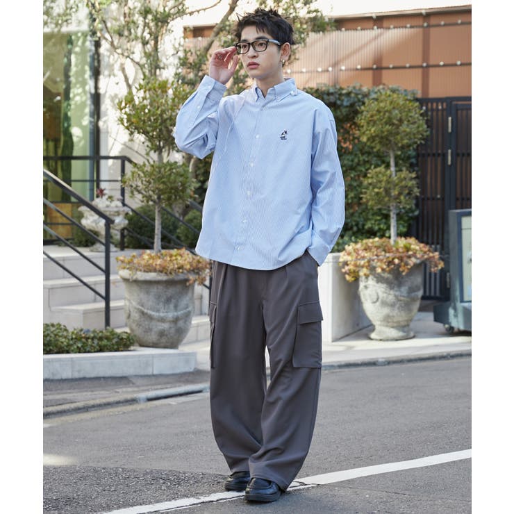オックスフォードワンポイントシャツ(LS) | WEGO【MEN】 | 詳細画像3 