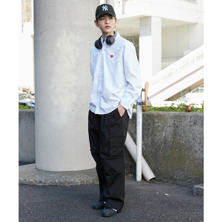 オックスフォードワンポイントシャツ(LS) | WEGO【MEN】 | 詳細画像4 